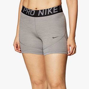Nike Pro Dri Fit Gunsmoke/Heather Athletic Shorts 5" inseam